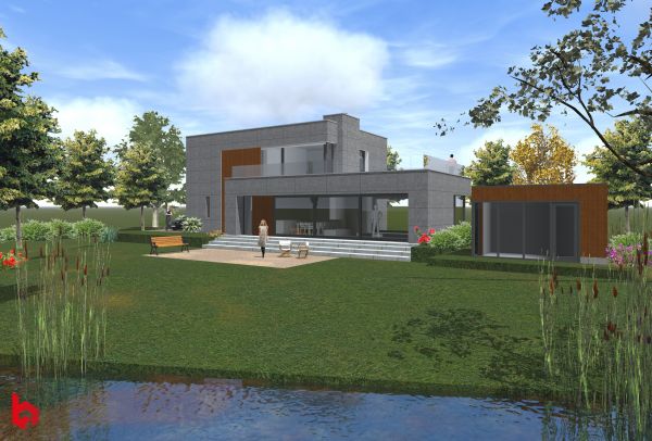 Artist Impression nieuwbouw villa te Almere