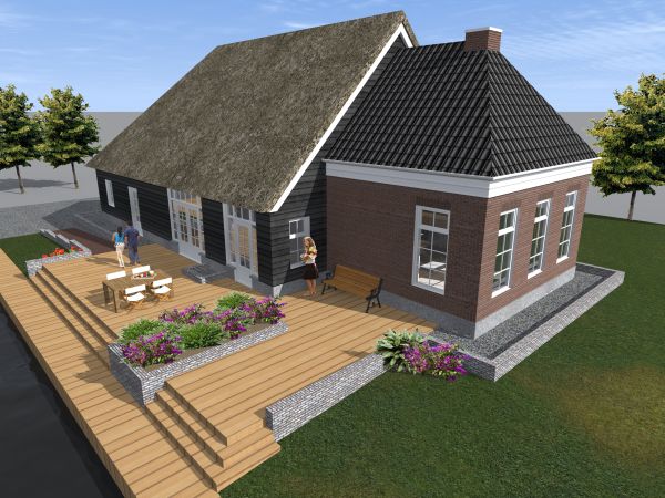 Verbouw woonboerderij te Kalenberg door architect B&V Bouwmeesters te Steenwijk