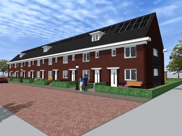 9-tal projectmatige rijwoningen te Emmeloord door B&V Bouwmeesters