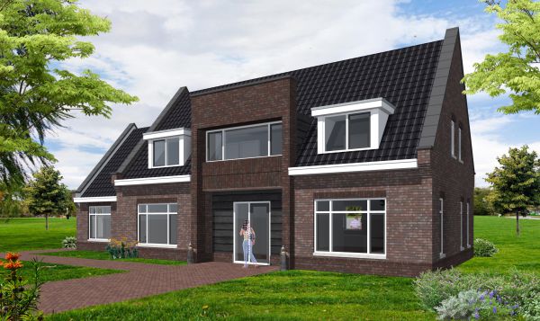Ontwerp nieuwbouw energieneutrale Kangeroe woning door architect uit Meppel B&V Bouwmeesters
